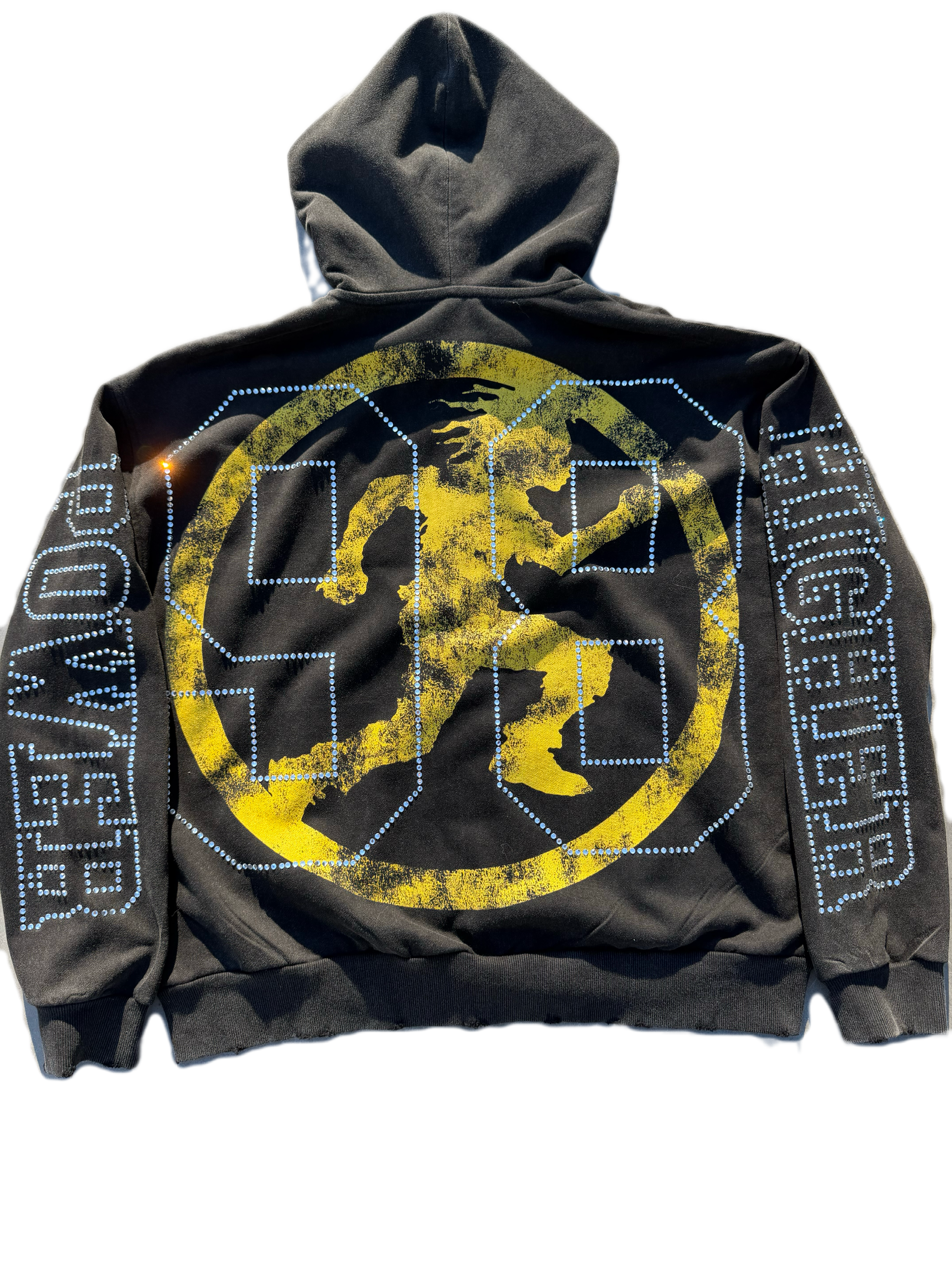 Rhinestone Zip-Up